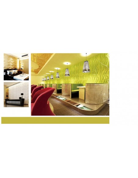 3D PANEL WALL FOR DECORATION OF WALLS AND CEILINGS MOD. "STEFAN," 50X50