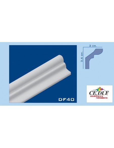 Cornice DF40 in polistirolo e polistirene estruso 36x30 h.200