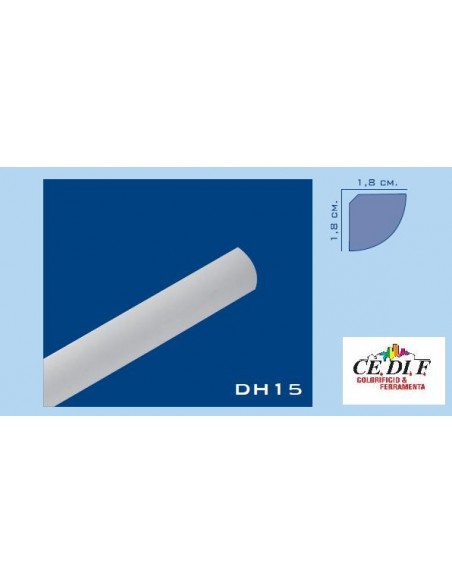 Marco DH15 de poliestireno y poliestireno extruido de 18 X 18 h.200