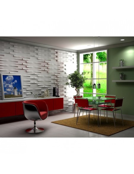 3D PANEL WALL FÜR DIE VERZIERUNG VON WÄNDEN UND DECKEN MOD. "FOREST" 50X50 CF.1MQ
