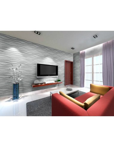 3D PANEL WALL FOR DECORATION OF WALLS AND CEILINGS MOD. "FAKTUM" 80X60 CF.1 SQM