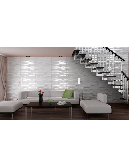 3D PANEL DE LA PARED PARA LA DECORACIÓN DE PAREDES Y TECHOS MOD. "FAKTUM" 80X60 CF.1 SQM
