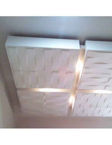 3D PANEL WALL FOR DECORATION OF WALLS AND CEILINGS MOD. "VAULITS" 50X50 CF.1 SQM