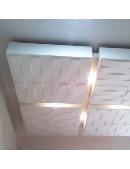 3D PANEL WALL FOR DECORATION OF WALLS AND CEILINGS MOD. "VAULITS" 50X50 CF.1 SQM