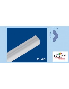 Marco DI40 de poliestireno y poliestireno extruido de 36X17 h.200