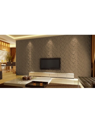 PANNELLO 3D WALL PER DECORAZIONI DI PARETI E SOFFITTI MOD. "GESTURE" 50X50 CF.1 MQ