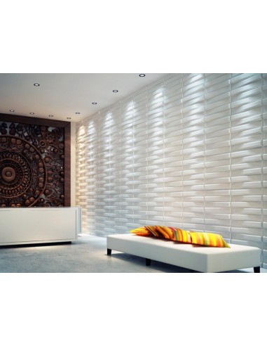 3D PANEL WALL FOR DECORATION PA0ETI AND CEILINGS MOD. "BLOCK" 50X50 CF.1 SQM