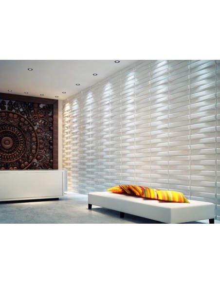 3D PANEL WALL FOR DECORATION PA0ETI AND CEILINGS MOD. "BLOCK" 50X50 CF.1 SQM