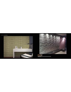 3D PANEL DE LA PARED PARA LA DECORACIÓN PA0ETI Y TECHOS MOD. "DDUNE" 50X50 CF.1 SQM