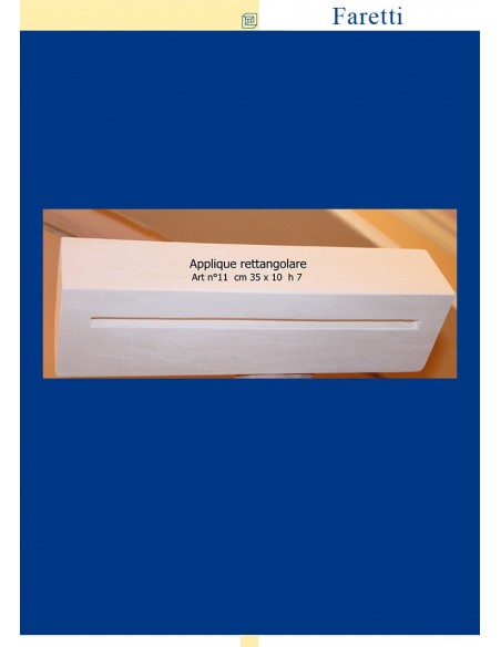 APLIQUES RECTANGULAR EN TIZA ART.11 cm.35 X 10 h.7