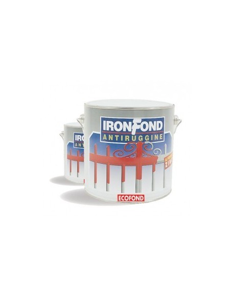 Fondo antiruggine sintetico. Ideale per manufatti ferrosi nuovi o verniciati, garantisce una protezione contro la ruggine
