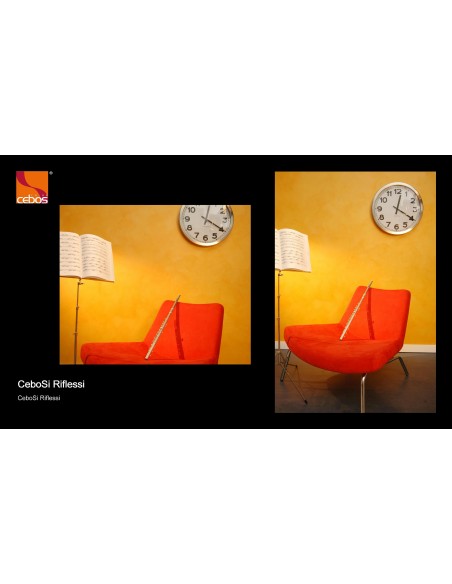 CeboSi Reflections Acrylic interior water-based, washable, semicoprente, with metallic reflections.
