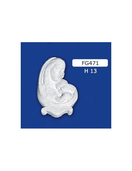 ESTATUA de la MADONNA de YESO FRISO, H. 13