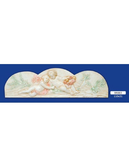 RAHMEN FLACHRELIEF IN GIPS LACKIERT 1210X31