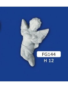 STATUA ANGIOLETTO IN GESSO FREGIO H12