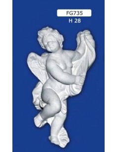 STATUE ANGEL PLASTER FRIEZE H28