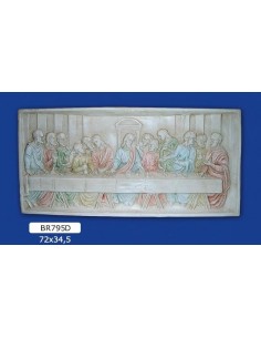 RAHMEN FLACHRELIEF IN GIPS LACKIERT 72X34,5
