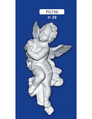 STATUE ANGEL PLASTER FRIEZE H28