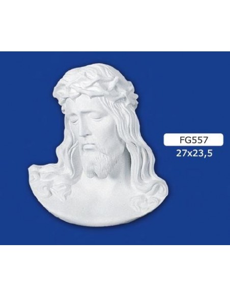 STATUA GESU' IN GESSO FREGIO 27X23,5