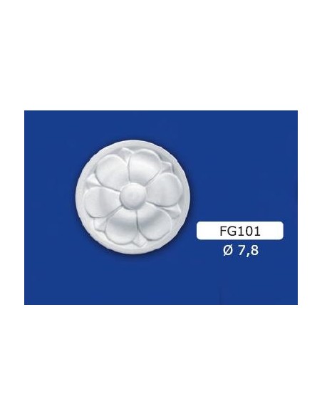 FRIEZE FLOWER IN CHALK D 7,8