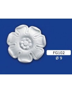 FRIEZE FLOWER IN CHALK D 9