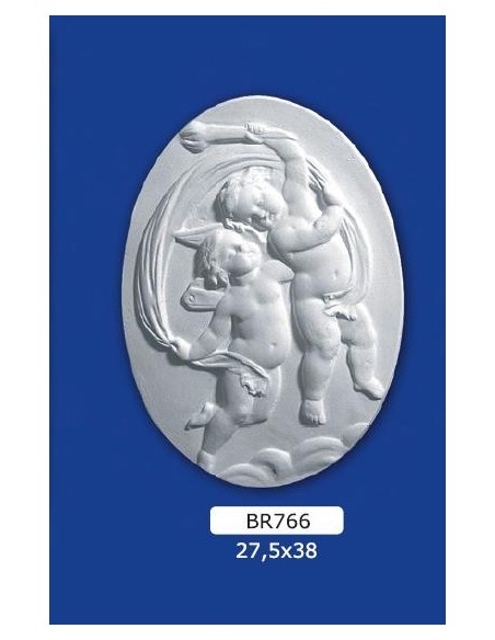 RAHMEN FLACHRELIEF IN GIPS LACKIERBAR 27,5X38