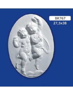 FRAMEWORK BAS-RELIEF IN PLASTER PAINTABLE 27.5X38