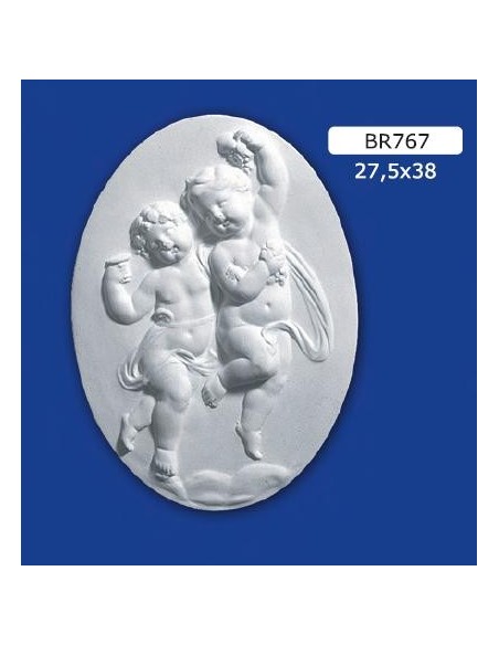RAHMEN FLACHRELIEF IN GIPS LACKIERBAR 27.5X38