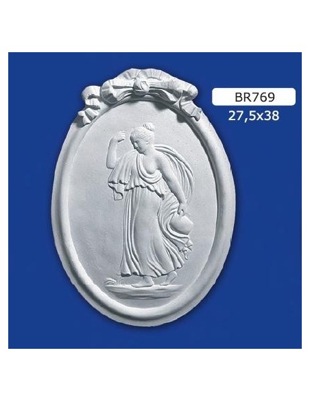 FRAMEWORK BAS-RELIEF IN PLASTER PAINTABLE 27.5X38