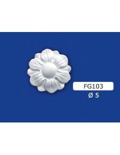 FRISO DE FLORES DE YESO D 5