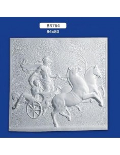 FRAMEWORK BAS-RELIEF IN PLASTER PAINTABLE 84X80