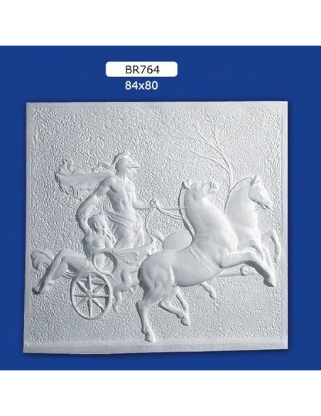 QUADRO BASSORILIEVO IN GESSO VERNICIABILE 84X80