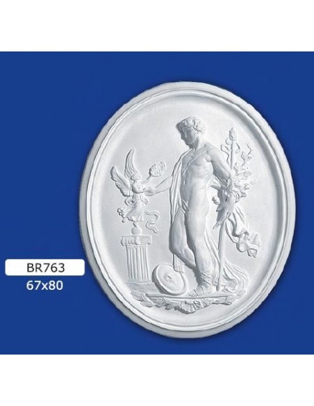 RAHMEN FLACHRELIEF IN GIPS LACKIERBAR 67X80