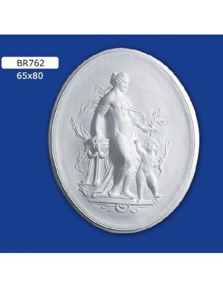 RAHMEN FLACHRELIEF IN GIPS LACKIERBAR 65X80