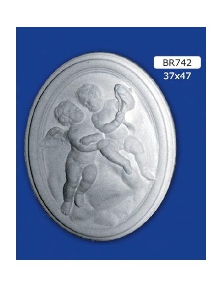 RAHMEN FLACHRELIEF IN GIPS LACKIERBAR 37X47