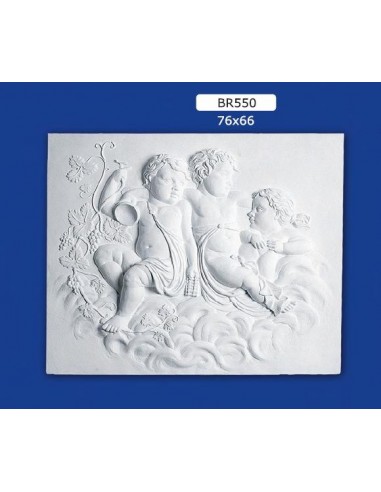 FRAMEWORK BAS-RELIEF IN PLASTER PAINTABLE 76X66