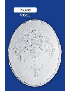 RAHMEN FLACHRELIEF IN GIPS LACKIERBAR 43X55