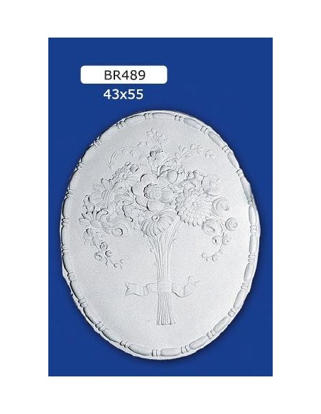 MARCO BAJORRELIEVE EN YESO PARA PINTAR 43X55
