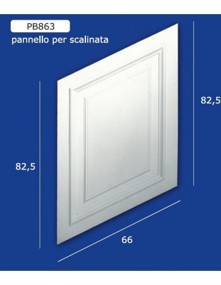 GIPSPLATTE FÜR DIE VERKLEIDUNG DER TREPPE 82.5X66X82.5