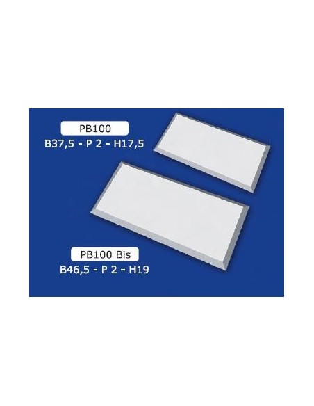 PANEL-ZIEGEL-GIPS FÜR WANDVERKLEIDUNGEN, LACKIERBAR 46.5X19