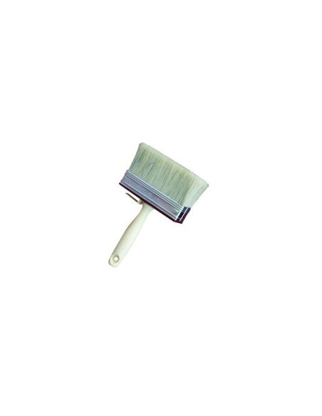 Bristle mixed. Ring nickel. Lath and plastic handle.