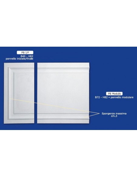 PANNELLO IN GESSO PER RIVESTIMENTO PARETI BOISESIRE 40X82