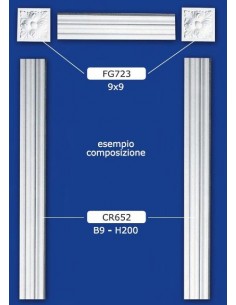 FRISO TOZZETTO DE YESO DE 9X9