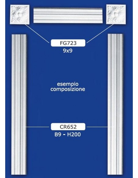 FRIES TOZZETTO IN GIPS 9X9