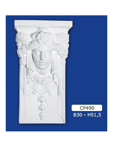 CAPITELLO IN GESSO B30XH51,5