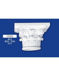 CAPITAL PLASTER DIAM.12 B24XP24XH17