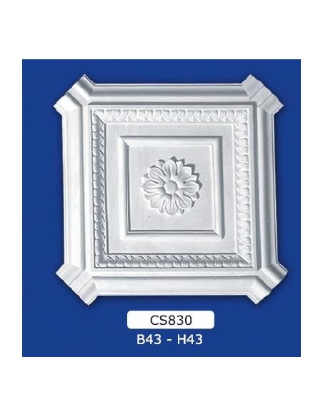 PANEL CEILING PLASTER PAINTABLE MODULAR 43X43