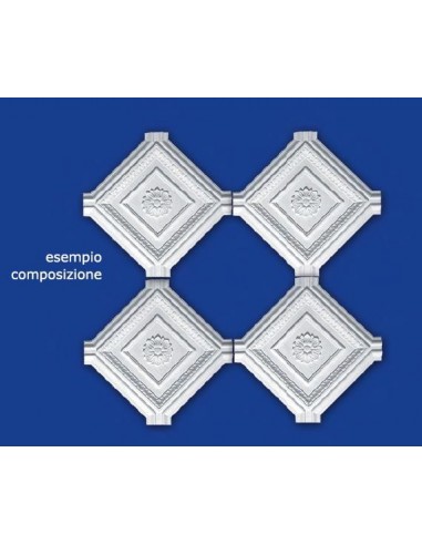 PANEL CEILING PLASTER PAINTABLE MODULAR 43X43