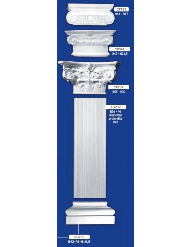 CAPITAL FOR PILASTER ART.CP731 B55XH30