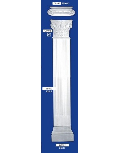 CAPITAL FOR PILASTER ART.CP843 B30XH10